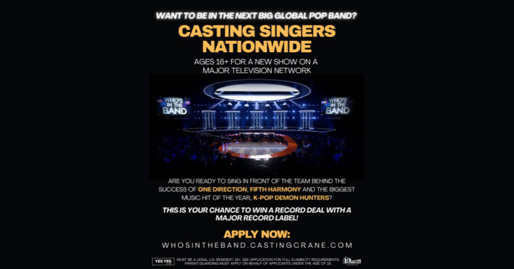 Who's In The Band Casting Call - City Media Entertainment